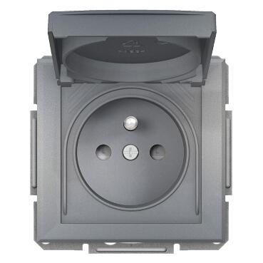 SCHNEİDER ELECTRİC EPH2800662 ASFORA PLUS KAPAKLI IP44 UPS PRİZ ÇELİK VİDALI ÇERÇEVESİZ 3606481166241