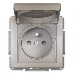 Schneider Electric - SCHNEİDER ELECTRİC EPH2800669 ASFORA PLUS KAPAKLI IP44 UPS PRİZ BRONZ VİDALI ÇERÇEVESİZ 3606481166258