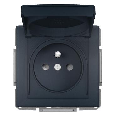 SCHNEİDER ELECTRİC EPH2800671 ASFORA PLUS KAPAKLI IP44 UPS PRİZ ANTRASİT VİDALI ÇERÇEVESİZ 3606481166265