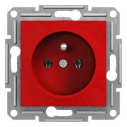 Schneider Electric - SCHNEİDER ELECTRİC EPH2870442 ASFORA UPS PRİZ KIRMIZI ÇERÇEVESİZ 3606480987069