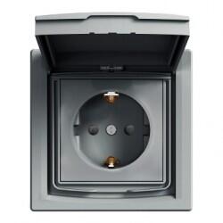 Schneider Electric - SCHNEİDER ELECTRİC EPH3100362 ASFORA PLUS KAPAKLI TOPRAKLI PRİZ IP44 ÇELİK VİDALI ÇERÇEVELİ 3606480730849