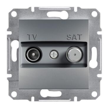 SCHNEİDER ELECTRİC EPH3400162 ASFORA TV SAT PRİZ SONLU 1DB ÇELİK 3606480730542