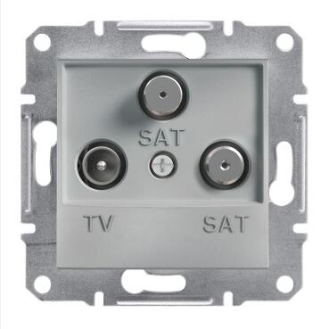 SCHNEİDER ELECTRİC EPH3600161 ASFORA TV SAT SAT PRİZ SONLU 1DB ALÜMİNYUM 3606480728846