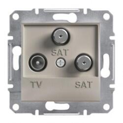 Schneider Electric - SCHNEİDER ELECTRİC EPH3600169 ASFORA TV SAT SAT PRİZİ SONLU ÜÇLÜ BRONZ 3606480727979