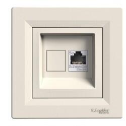 Schneider Electric - SCHNEİDER ELECTRİC EPH4300123-02 ASFORA 1*RJ45 KONNEKTÖRSÜZ DATA PRİZİ KREM VİDASIZ ÇERÇEVELİ 3606480660221