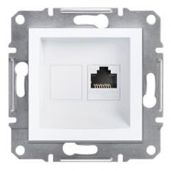 Schneider Electric - SCHNEİDER ELECTRİC EPH4370121 ASFORA 1*RJ45 CAT5E UTP ÇERÇEVESİZ BEYAZ 3606480987304