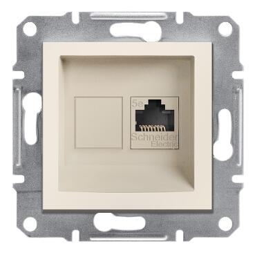 SCHNEİDER ELECTRİC EPH4370123 ASFORA 1*RJ45 CAT5E UTP ÇERÇEVESİZ KREM 3606480987328