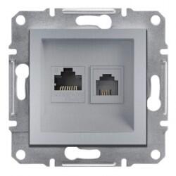 Schneider Electric - SCHNEİDER ELECTRİC EPH5200161 ASFORA RJ45 CAT6 UTP RJ11 ALÜMİNYUM 3606480915697