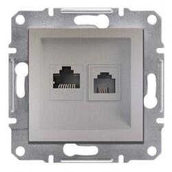 Schneider Electric - SCHNEİDER ELECTRİC EPH5200169 ASFORA RJ45 CAT6 UTP RJ11 BRONZ 3606480915710