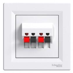 Schneider Electric - SCHNEİDER ELECTRİC EPH5700121 ASFORA İKİLİ HOPARLÖR PRİZİ BEYAZ VİDASIZ ÇERÇEVELİ 3606480527142