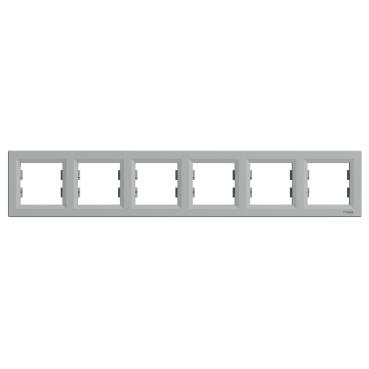 SCHNEIDER ELECTRIC ASFORA EPH5800661 EM 6LI YATAY ÇERÇEVE ALÜMİNYUM 3606480728990