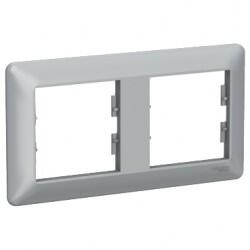 Schneider Electric - SCHNEIDER ELECTRIC ASFORA EPH5805261 PLUS EM 2’ Lİ YATAY ÇERÇEVE ALÜMİNYUM