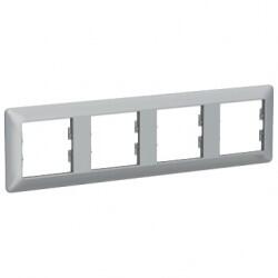 Schneider Electric - SCHNEIDER ELECTRIC ASFORA EPH5805461 PLUS 4' LÜ YATAY ÇERÇEVE ALÜMİNYUM 3606481931399