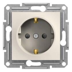 Schneider Electric - SCHNEIDER ELECTRIC EPH2970223 ASFORA KREM ÇOCUK KORUMALI TOPRAKLI PRİZ (ÇERÇEVESİZ)