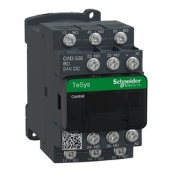 Schneider Electric - SCHNEIDER ELECTRIC CAD506BD TESYS D KONTROL RÖLESİ 5 NA - <= 690 V 24 V DC STANDART BOBİN 3389110847291