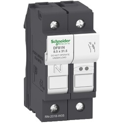 Schneider Electric - SCHNEIDER ELECTRIC DF81N TESYS SİGORTA BAĞLANTI KESİCİ 1P N 25A SİGORTA BOYUTU 8,5 X 31,5 MM 3389119407113