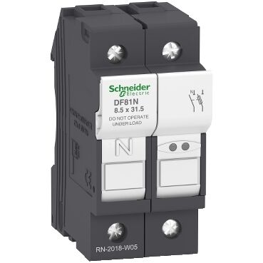 SCHNEIDER ELECTRIC DF81N TESYS SİGORTA BAĞLANTI KESİCİ 1P N 25A SİGORTA BOYUTU 8,5 X 31,5 MM 3389119407113