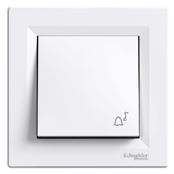Schneider Electric - SCHNEIDER ELECTRIC EPH0800121 ASFORA BEYAZ ZİL İŞARETLİ LIGHT ANAHTAR 3606480525377