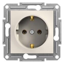 Schneider Electric - SCHNEIDER ELECTRIC EPH2970123 ASFORA KREM TOPRAKLI PRİZ (ÇERÇEVESİZ) 3606480987090