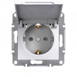 Schneider Electric - SCHNEIDER ELECTRIC EPH3170121 ASFORA BEYAZ KAPAKLI TOPRAKLI PRİZ (ÇERÇEVESİZ) 3606480987120