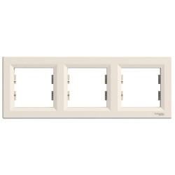 Schneider Electric - SCHNEIDER ELECTRIC EPH5800323 ASFORA KREM ÜÇLÜ YATAY ÇERÇEVE 3606480527210