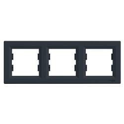 Schneider Electric - SCHNEIDER ELECTRIC EPH5800371 ASFORA ANTRASİT ÜÇLÜ YATAY ÇERÇEVE 3606480729836
