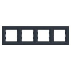 Schneider Electric - SCHNEIDER ELECTRIC EPH5800471 ASFORA ANTRASİT DÖRTLÜ YATAY ÇERÇEVE 3606480729843