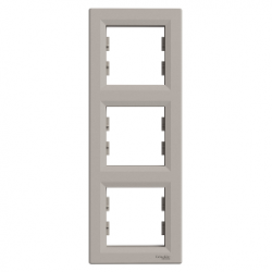 Schneider Electric - SCHNEIDER ELECTRIC EPH5810369 ASFORA BRONZ DİKEY ÜÇLÜ ÇERÇEVE