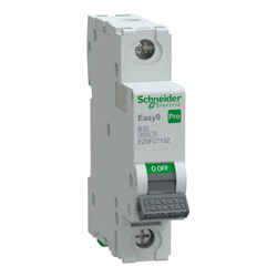 Schneider Electric - SCHNEIDER ELECTRIC EZ9F27132 EASY9 PRO 1P 32A B TİPİ 6KA 230V ANAHTARLI OTOMATİK SİGORTA_Kopya(1)