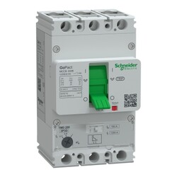 Schneider Electric - SCHNEİDER ELECTRİC G20B3A100 GOPACT MCCB 200B 3P3D 100A 25KA AYAR SAHALI KOMPAK ŞALTER