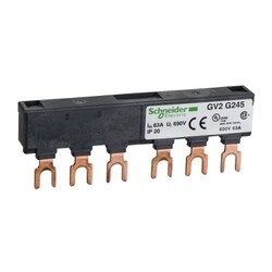 Schneider Electric - SCHNEIDER ELECTRIC GV2G245 TESYS GV2 LİNERGY FT BUSBAR 63A 45MM 2TAP 3389110555950
