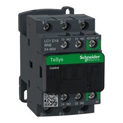 Schneider Electric - SCHNEIDER ELECTRIC LC1D18BNE TESYS GREEN 3P18A AC3 KONTAKTÖR 24-60VAC/DC 3606480987694