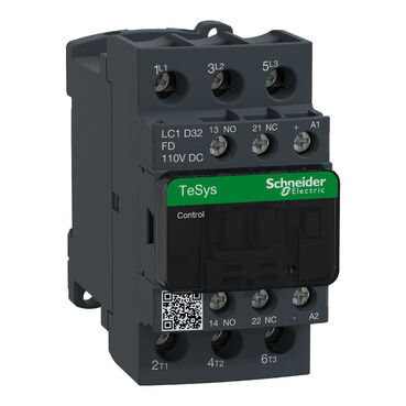 SCHNEIDER ELECTRIC LC1D32FD TESYS D KONTAKTÖR 3P 32A AC3 110VDC 3389110357387