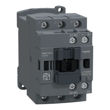 SCHNEIDER ELECTRIC LC1E0601BD 2.2KW 6A 1NK KONTAKTÖR 24VDC KUMANDA BOBİNLİ 3606487144335
