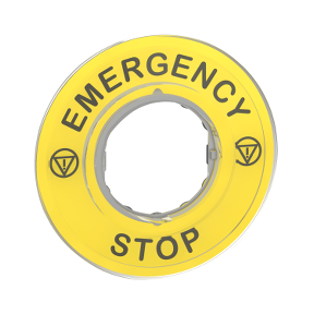 SCHNEIDER ELECTRIC MARKED LEGEND ÇAP60 FOR EMERGENCY STOP EMERGENCY STOP/LOGO ISO13850 3606480561276