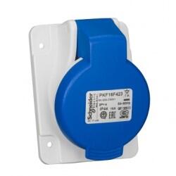 Schneider Electric - SCHNEIDER ELECTRIC PKF16F423 3X16A MONOFAZE 2P+T IP44 VİDALI EĞİK MAKİNE PRİZİ 3303432033408