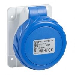 Schneider Electric - SCHNEIDER ELECTRIC PKY32G723 3X32A MONOFAZE 2P+T IP67 HIZLI DÜZ MAKİNE PRİZİ 3303432012410