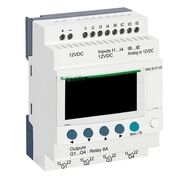 SCHNEIDER ELECTRIC SR2B121JD KOMPAKT AKILLI RÖLE ZELİO LOGİC 12 G Ç 24 V DC SAAT EKRAN 3389110549171