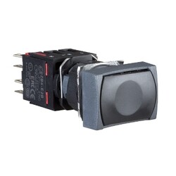 Schneider Electric - SCHNEIDER ELECTRIC XB6DA22B SİYAH DİKDÖRTGEN BUTON Ø16 YAYLI DÖNÜŞ 1NK İŞARETSİZ 3389110764390