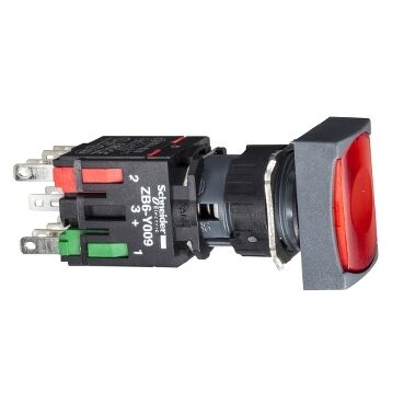 SCHNEIDER ELECTRIC XB6DW4B2B KIRMIZI DİKDÖRTG SIVA ALTI EKSİKSİZ IŞIKLI BASM DÜĞ Ø16 YAYLI DÖNÜŞ 1NK 12...24V 3389110763843