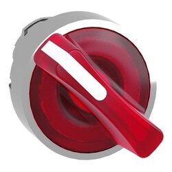 Schneider Electric - SCHNEIDER ELECTRIC ZB4BK1243 KIRMIZI IŞIKLI MANDAL BUTON BAŞLIĞI Ø22 2 KONUMLU SABİT 3389110890440