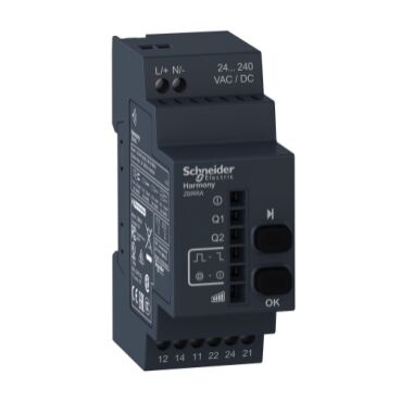 SCHNEIDER ELECTRIC ZBRRA PROGRAMLANABİLİR ALICI 2 RÖLE 24..240 V AC/DC 2 BASMALI DÜĞME 6 LED 3606480334702
