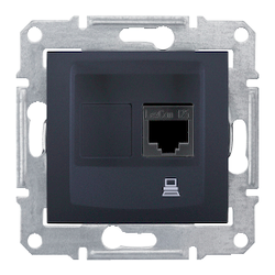 Schneider Electric - SCHNEIDER ELECTRIC SEDNA 1*RJ45 CAT6 UTP DATA PRİZİ GRAFİT 8690495035988