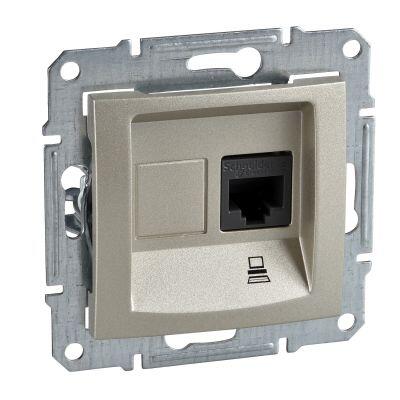 SCHNEIDER ELECTRIC SEDNA 1*RJ45CAT6-UTP DATA PRİZİ TİTANYUM 8690495035971