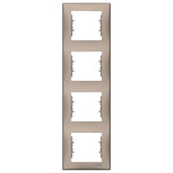 Schneider Electric - SCHNEIDER ELECTRIC SEDNA 4 LÜ ÇERÇEVE DİKEY TİTANYUM SDN5802068