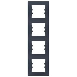 Schneider Electric - SCHNEIDER ELECTRIC SEDNA 4 LÜ DİKEY ÇERÇEVE GRAFİT SDN5802070