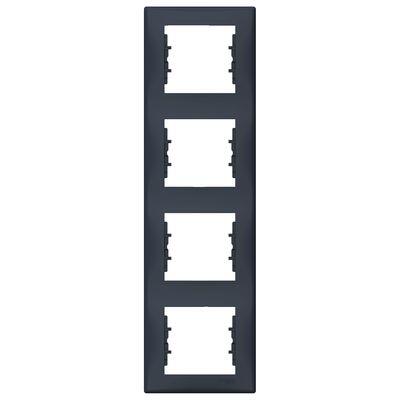 SCHNEIDER ELECTRIC SEDNA 4 LÜ DİKEY ÇERÇEVE GRAFİT SDN5802070