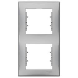 Schneider Electric - SCHNEIDER ELECTRIC SEDNA İKİLİ ÇERÇEVE DİKEY ALÜMİNYUM 8690495037746