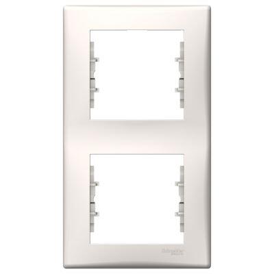 SCHNEIDER ELECTRIC SEDNA İKİLİ ÇERÇEVE DİKEY KREM 8690495037685