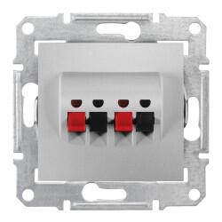 Schneider Electric - SCHNEIDER ELECTRIC SEDNA İKİLİ HOPARLÖR PRİZİ ALÜMİNYUM 8690495036411